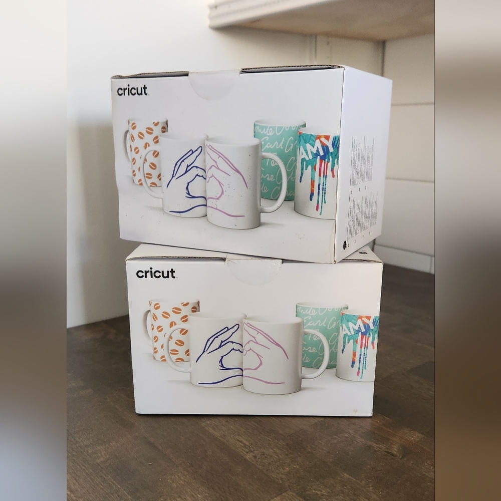 4 Cricut Infusible Ink mugs